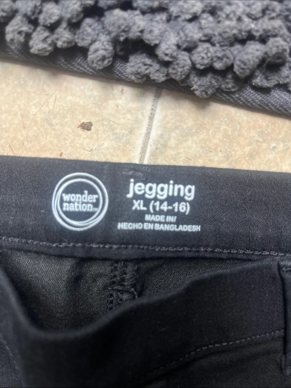 Girls  jegging size xL 14 .wonder nation Black Skinny Stretch Jeans
